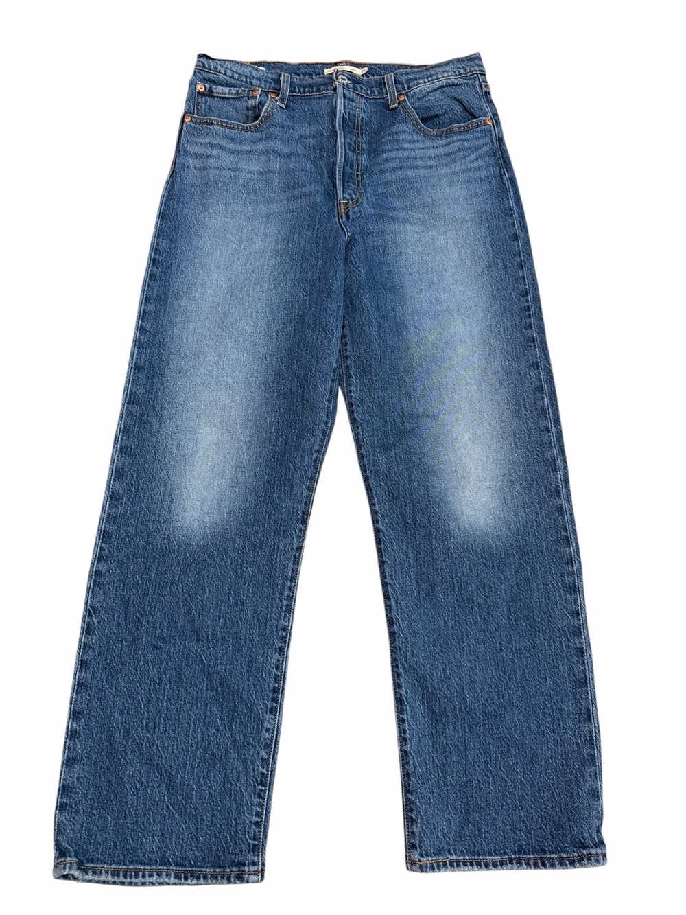 Levi's Premium Ribcage Straight Ankle Jeans | High Rise‎ Medium Wash | Size 32